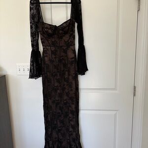 House of CB Black Lace Corset Dress